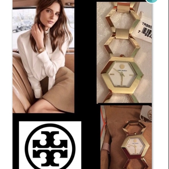 TORY BURCH •Amelia Hexagon Ivory Watch•DISC - Picture 8 of 8